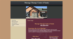 Desktop Screenshot of massagetherapycenterofsandy.com