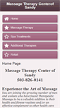 Mobile Screenshot of massagetherapycenterofsandy.com